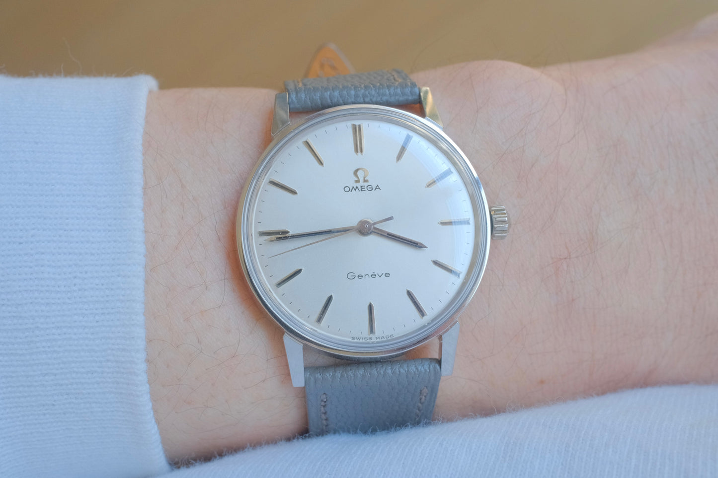 OMEGA Geneve ref.130.011SP manual cal.601 c.1969 guarantee box