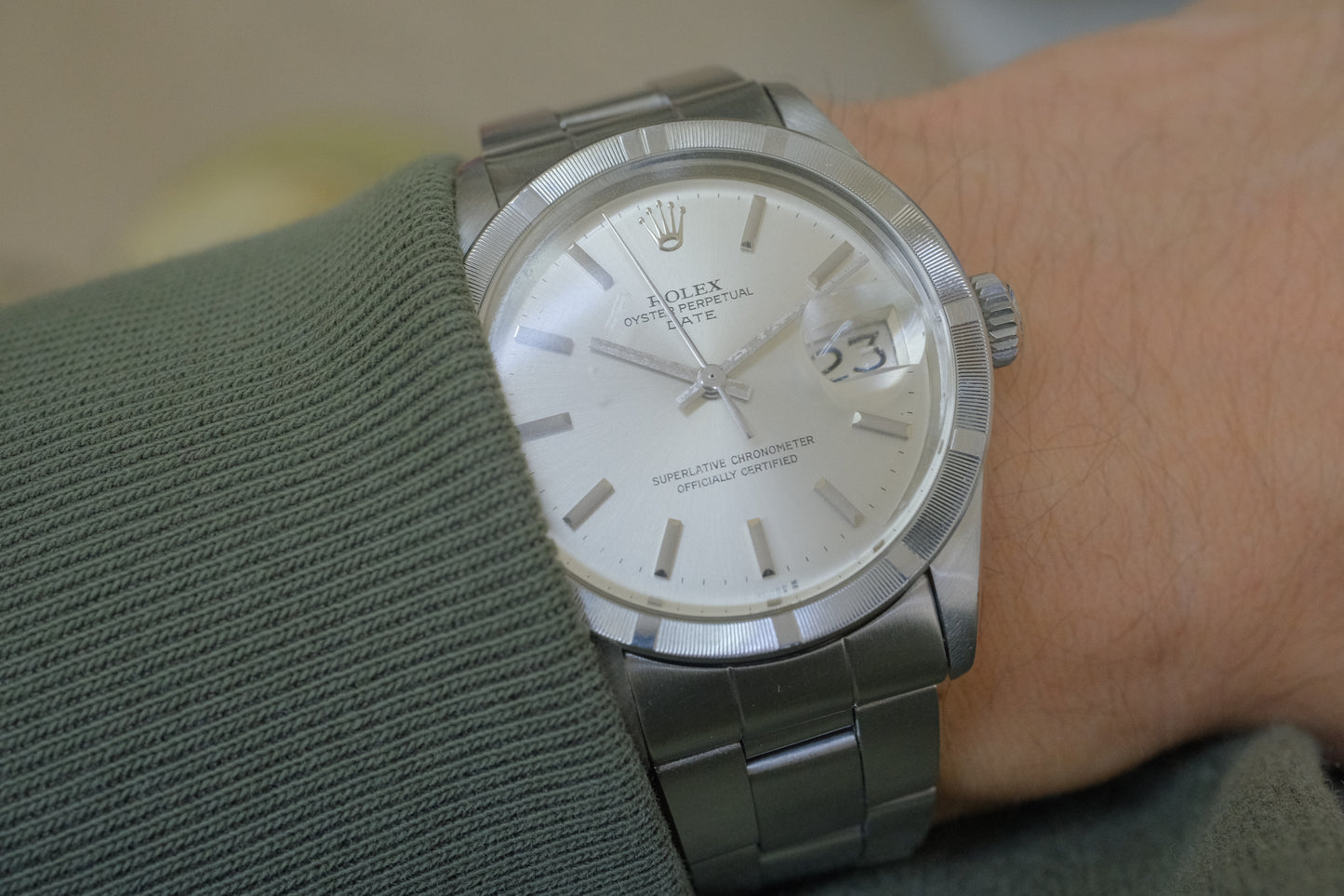 ROLEX OYSTER PERPETUAL DATE ギャラ付き