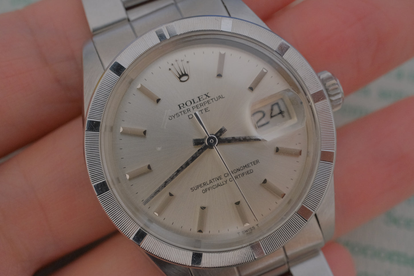 ROLEX OYSTER PERPETUAL DATE ギャラ付き