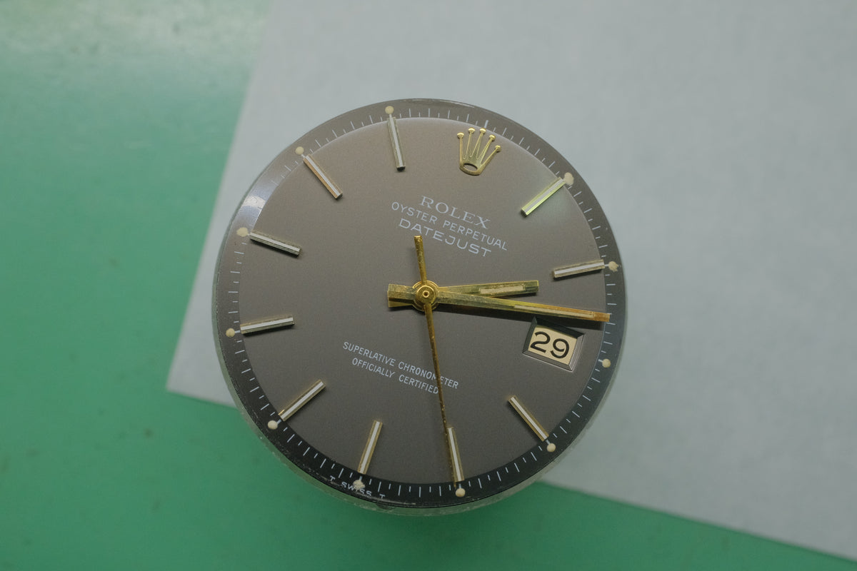 ROLEX Datejust Ref.1601/8 Matte Black Dial 18K c.1971