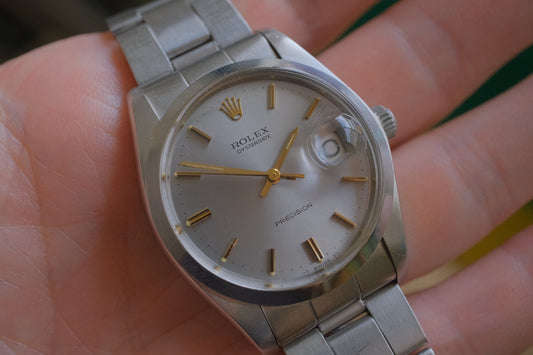 ROLEX Oysterdate Ref.6694 Grey Sunburst Dial c.1975 Cal.1225 Oyster Bracelet Ref.7835 FF357 Full Links