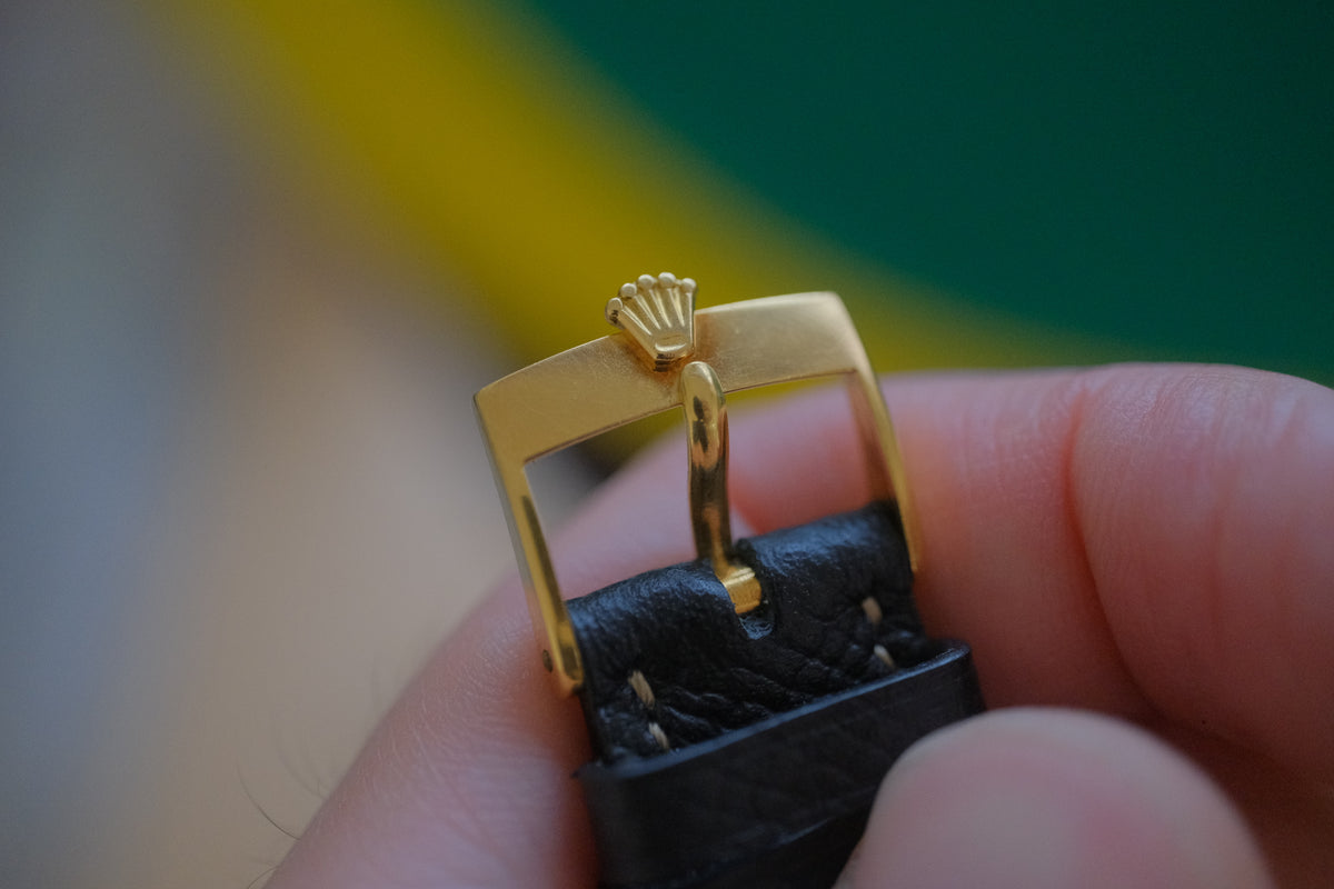 ROLEX Datejust Ref.1601/8 Matte Black Dial 18K c.1971