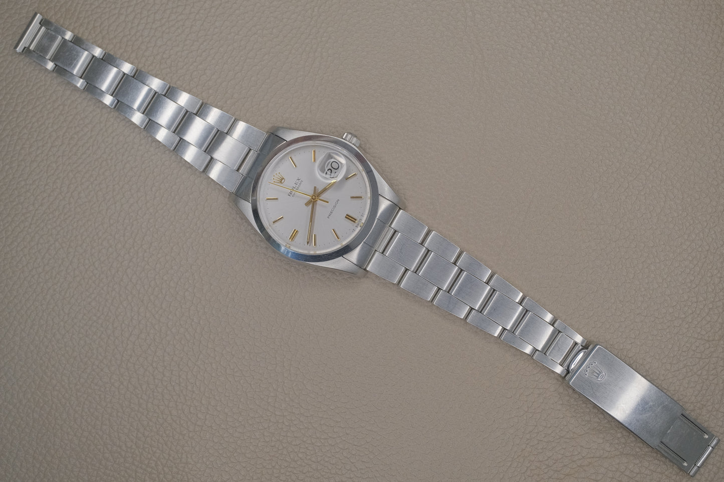 ROLEX Oysterdate Ref.6694 Grey Sunburst Dial c.1975 Cal.1225 Oyster Bracelet Ref.7835 FF357 Full Links