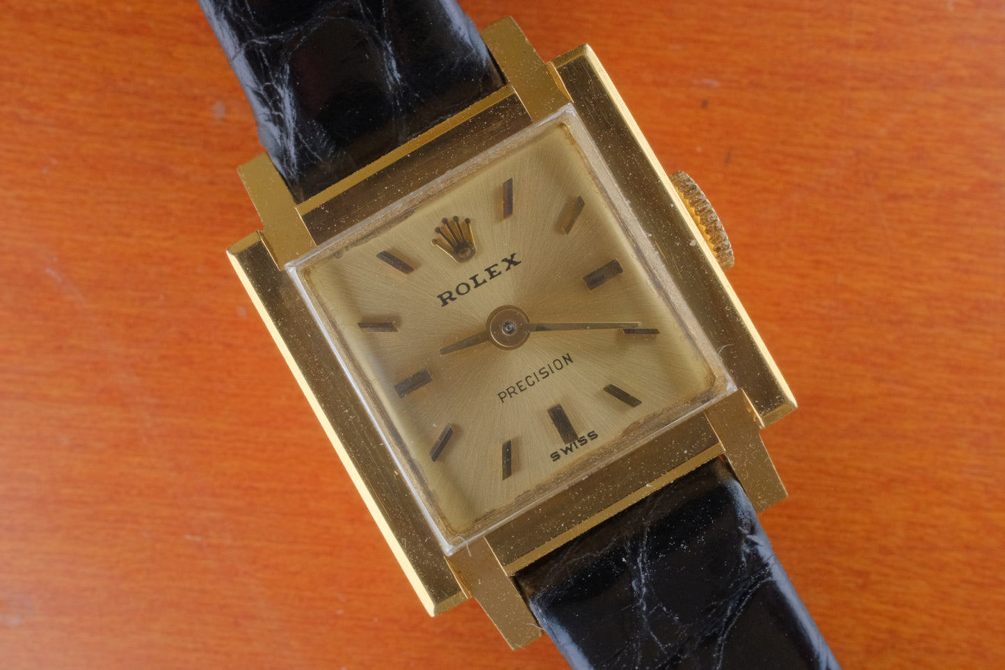 Serviced ROLEX RECTANGLE MODEL manual winding cal.1401 1960's