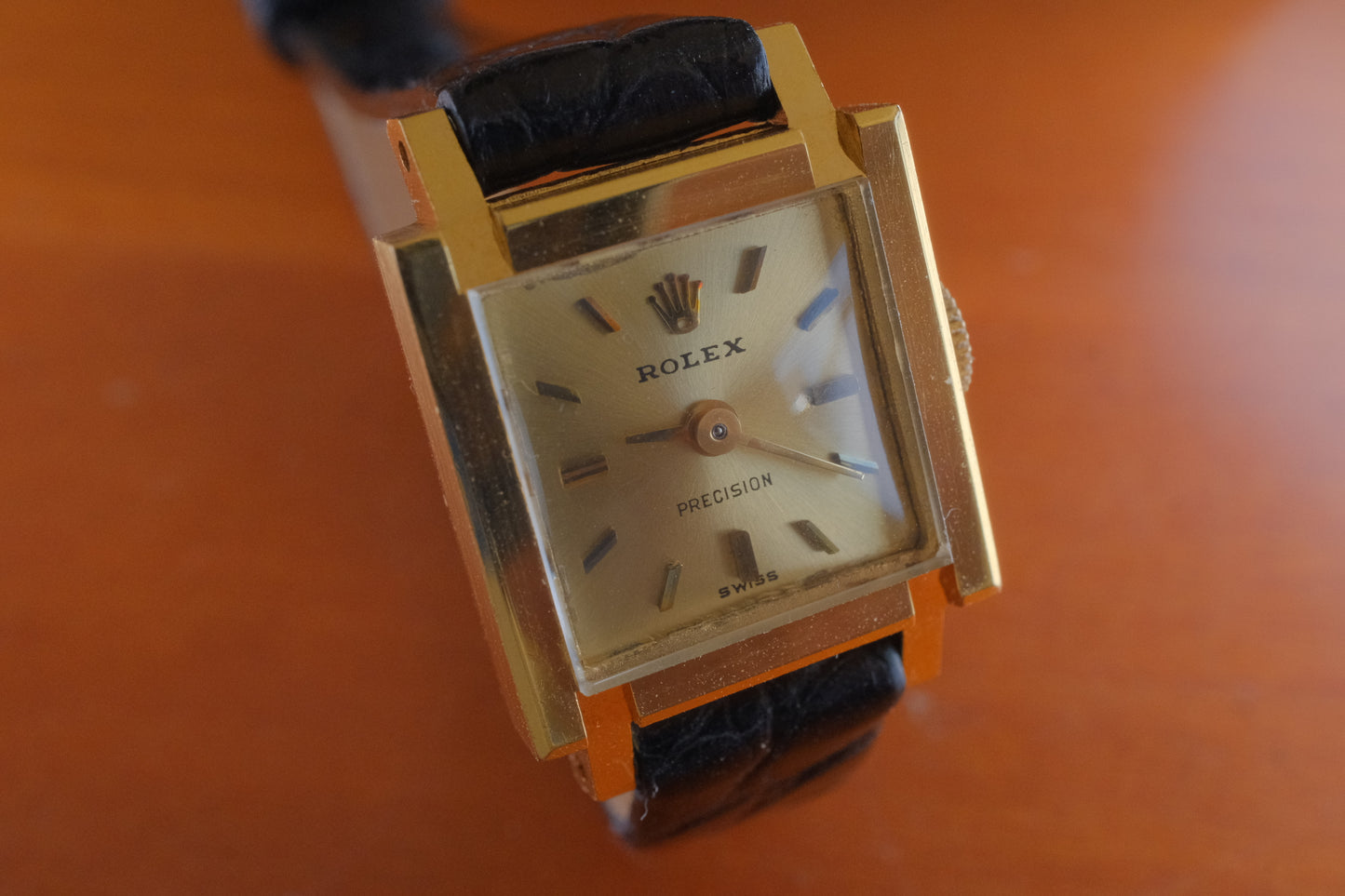 Serviced ROLEX RECTANGLE MODEL manual winding cal.1401 1960's