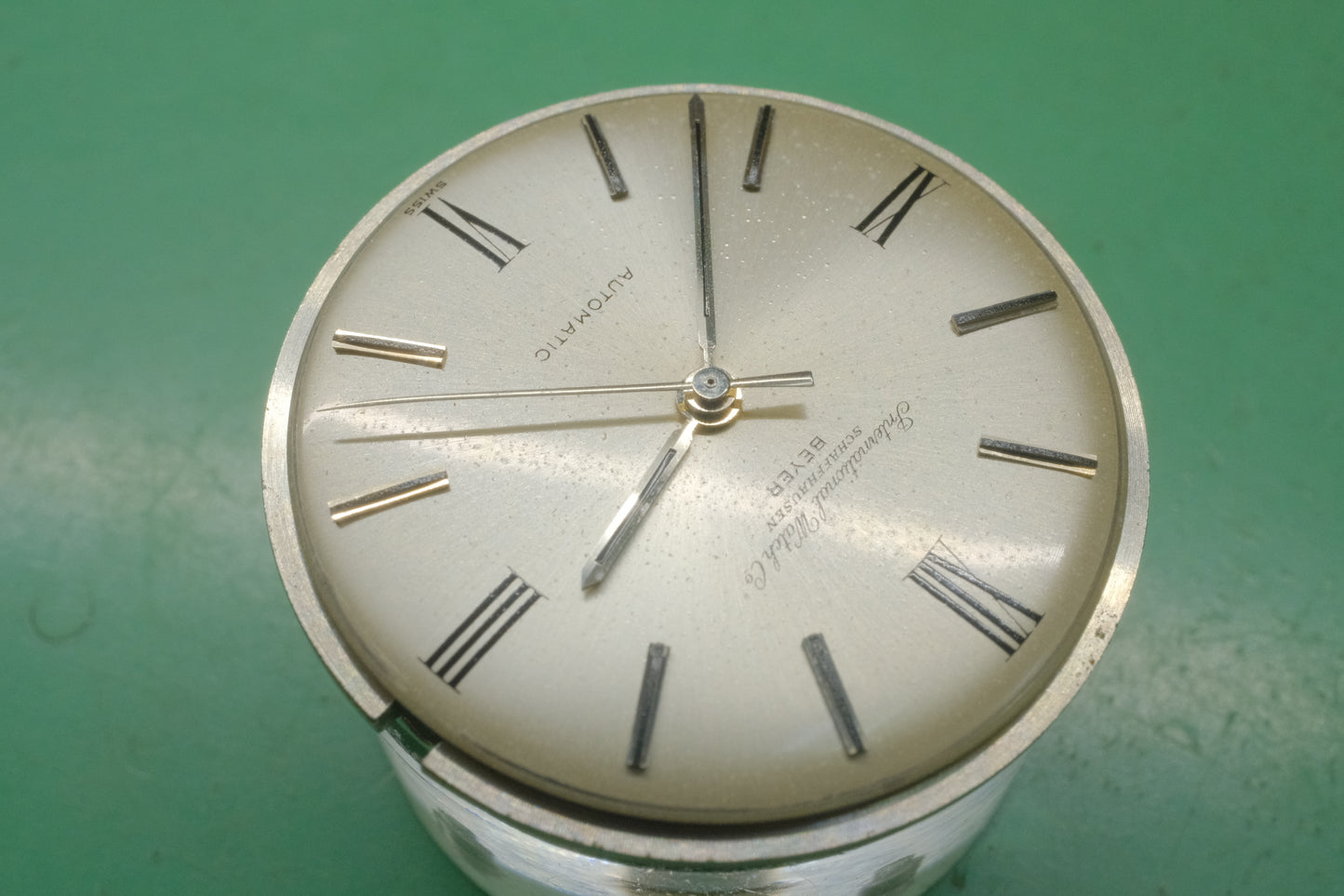 IWC/BEYER ref.818A round model automatic cal.854 c.1966