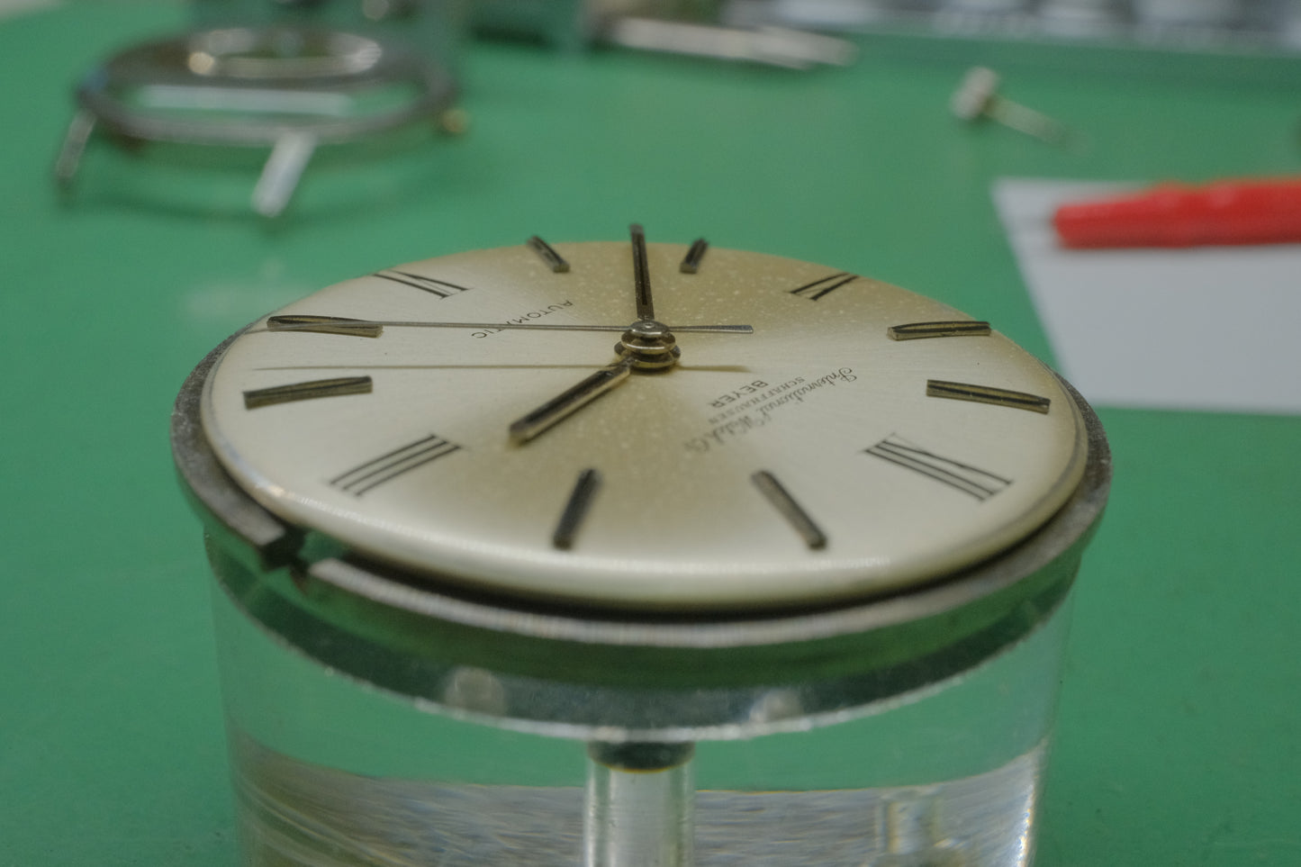 IWC/BEYER ref.818A round model automatic cal.854 c.1966