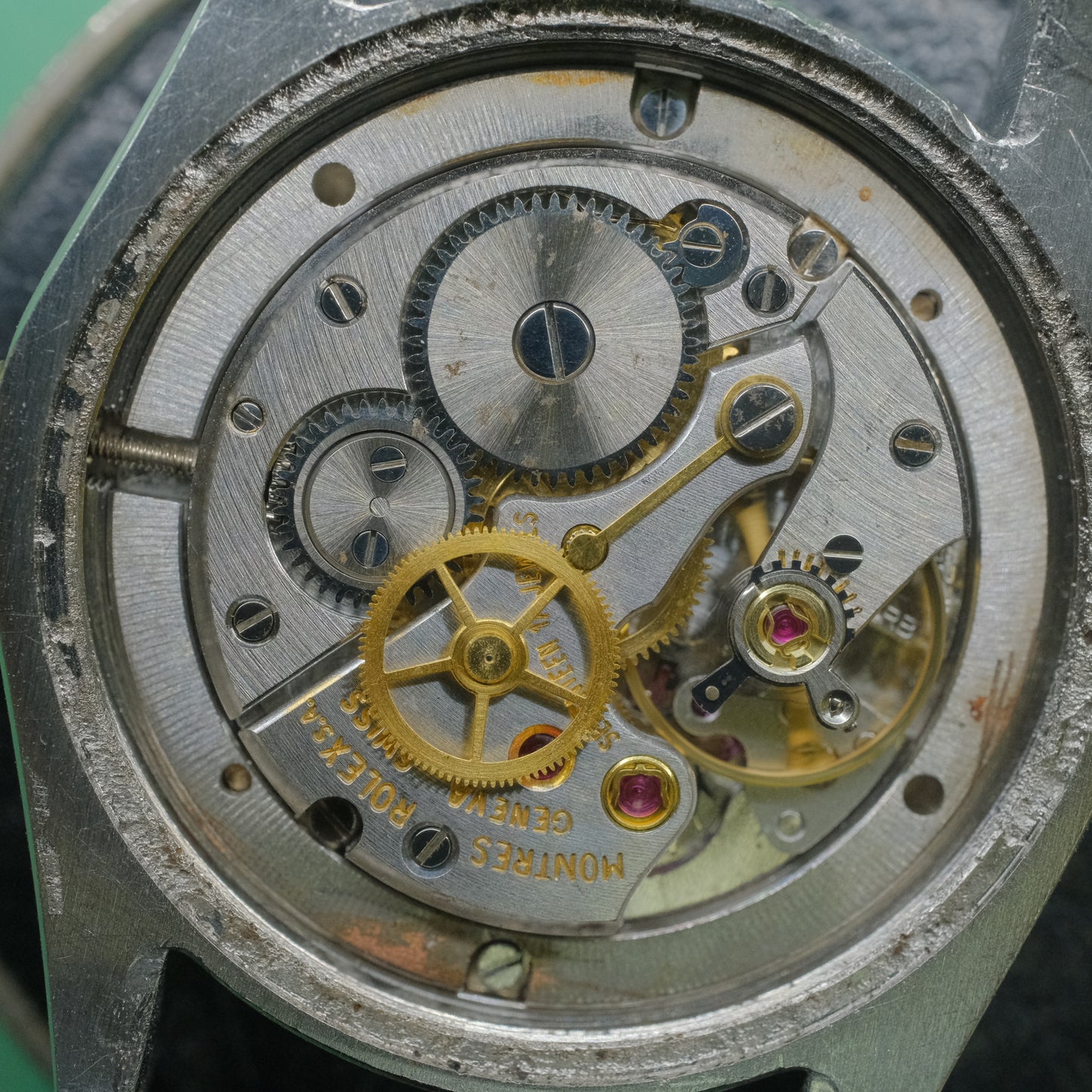 ROLEX Oysterdate ref.6694 manual cal.1225 c.1972 Silver Satin