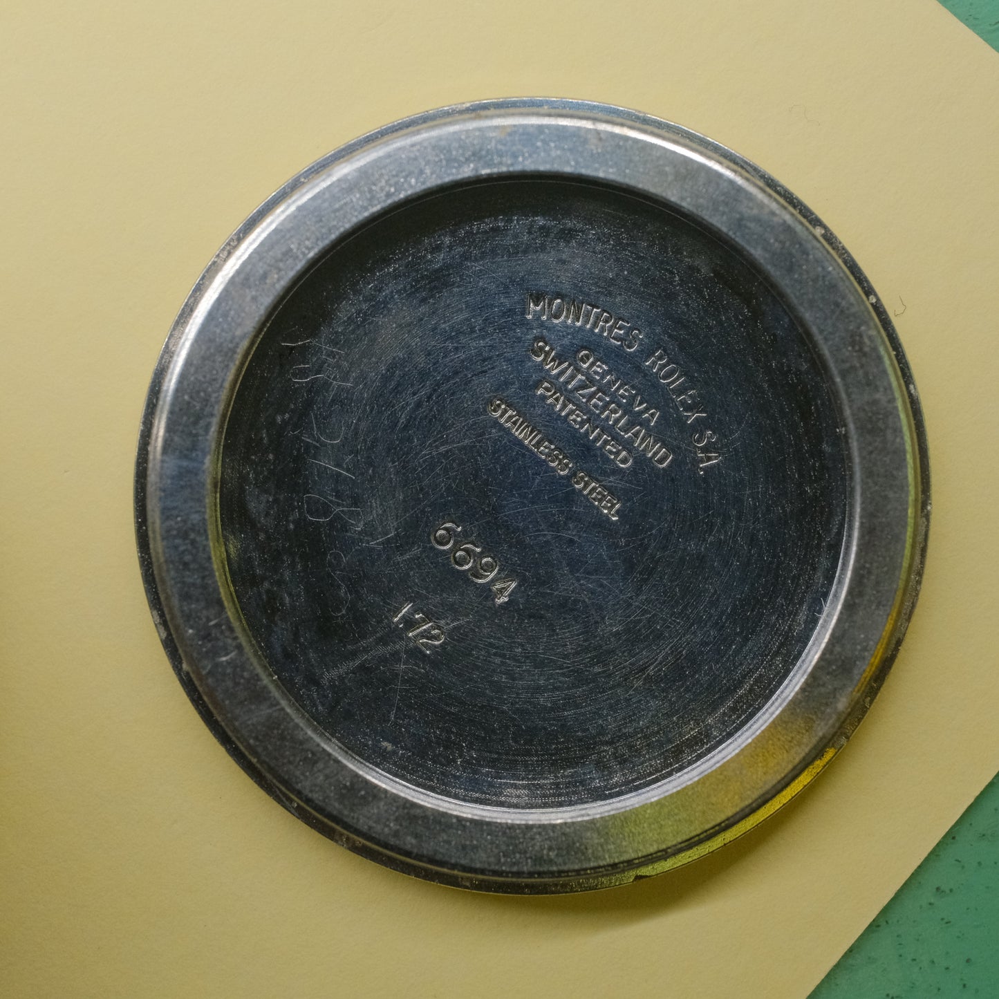 ROLEX Oysterdate ref.6694 manual cal.1225 c.1972 Silver Satin