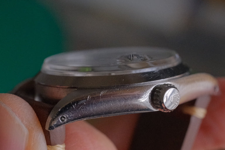 ROLEX Oysterdate ref.6694 manual cal.1225 c.1972 Silver Satin