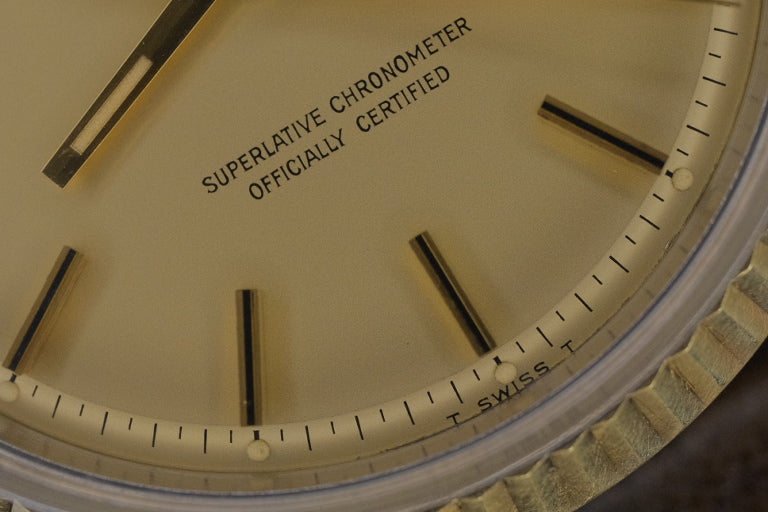 ROLEX Datejust ref.1601 automatic cal.1570 c.1971 Champagne Dial