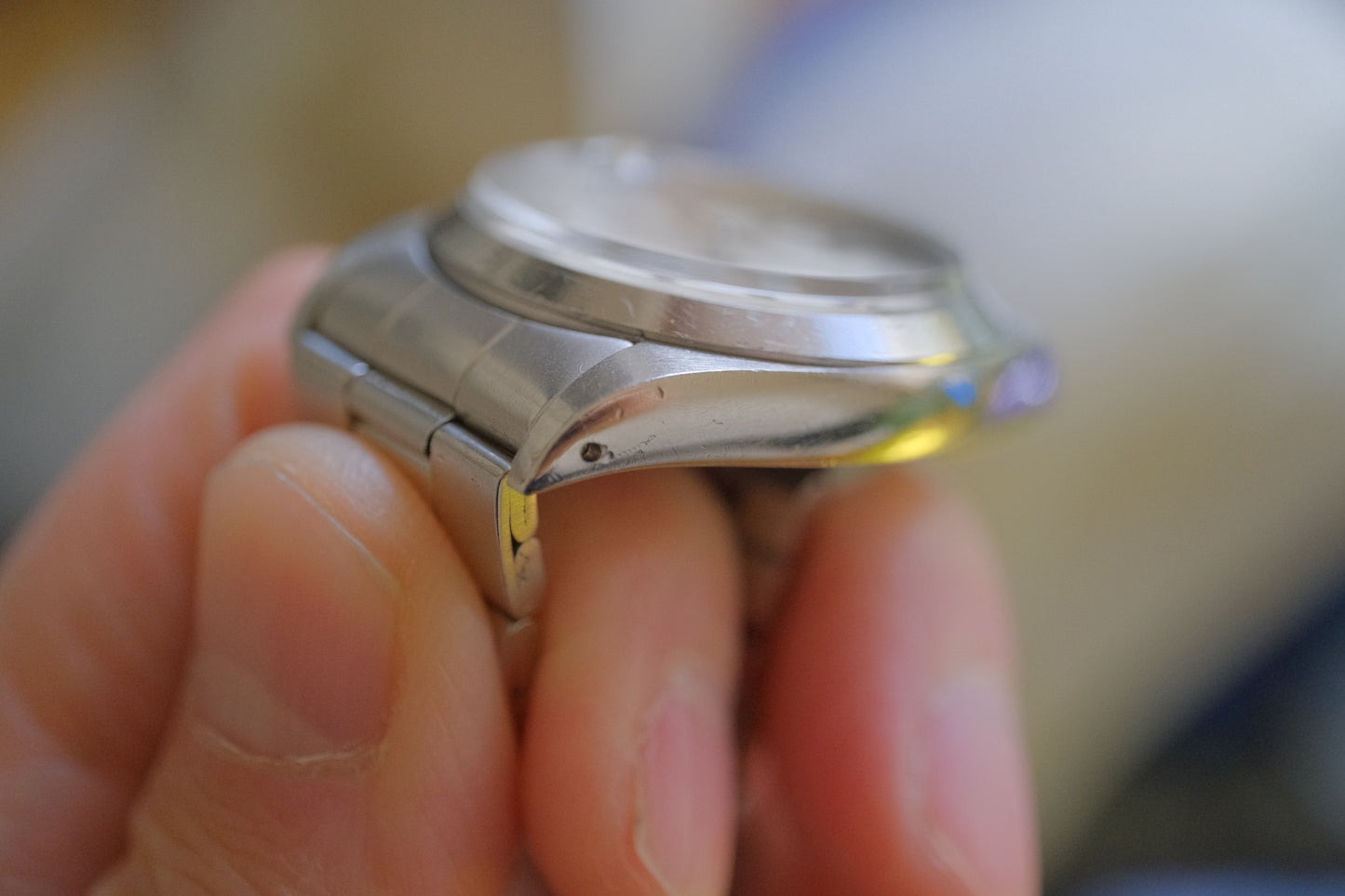 ROLEX Oysterdate ref.6694 manual cal.1225 c.1972 Silver Satin with Bracelet Ref.7835 (Full Links)