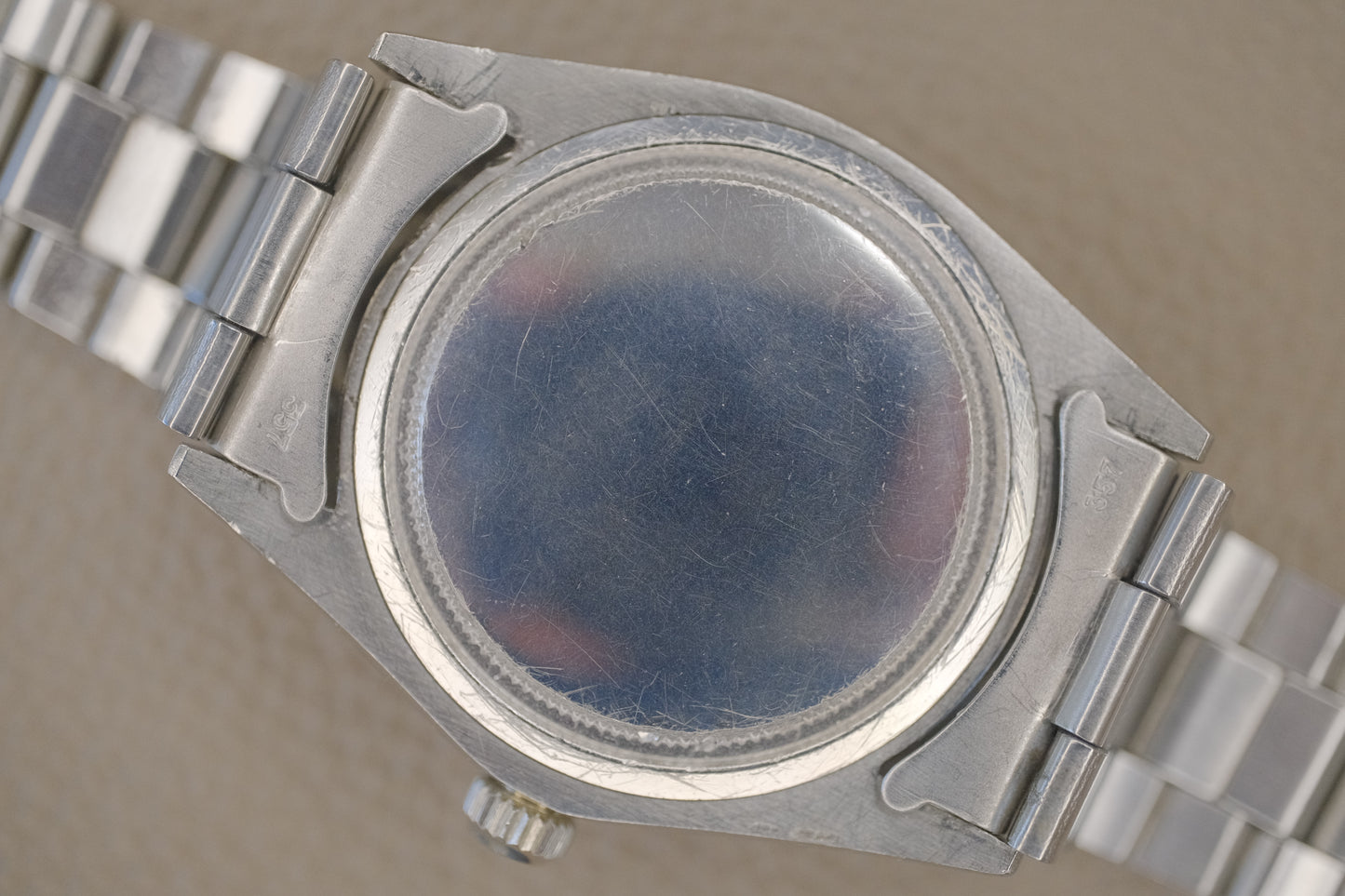 ROLEX Oysterdate ref.6694 manual cal.1225 c.1972 Silver Satin with Bracelet Ref.7835 (Full Links)