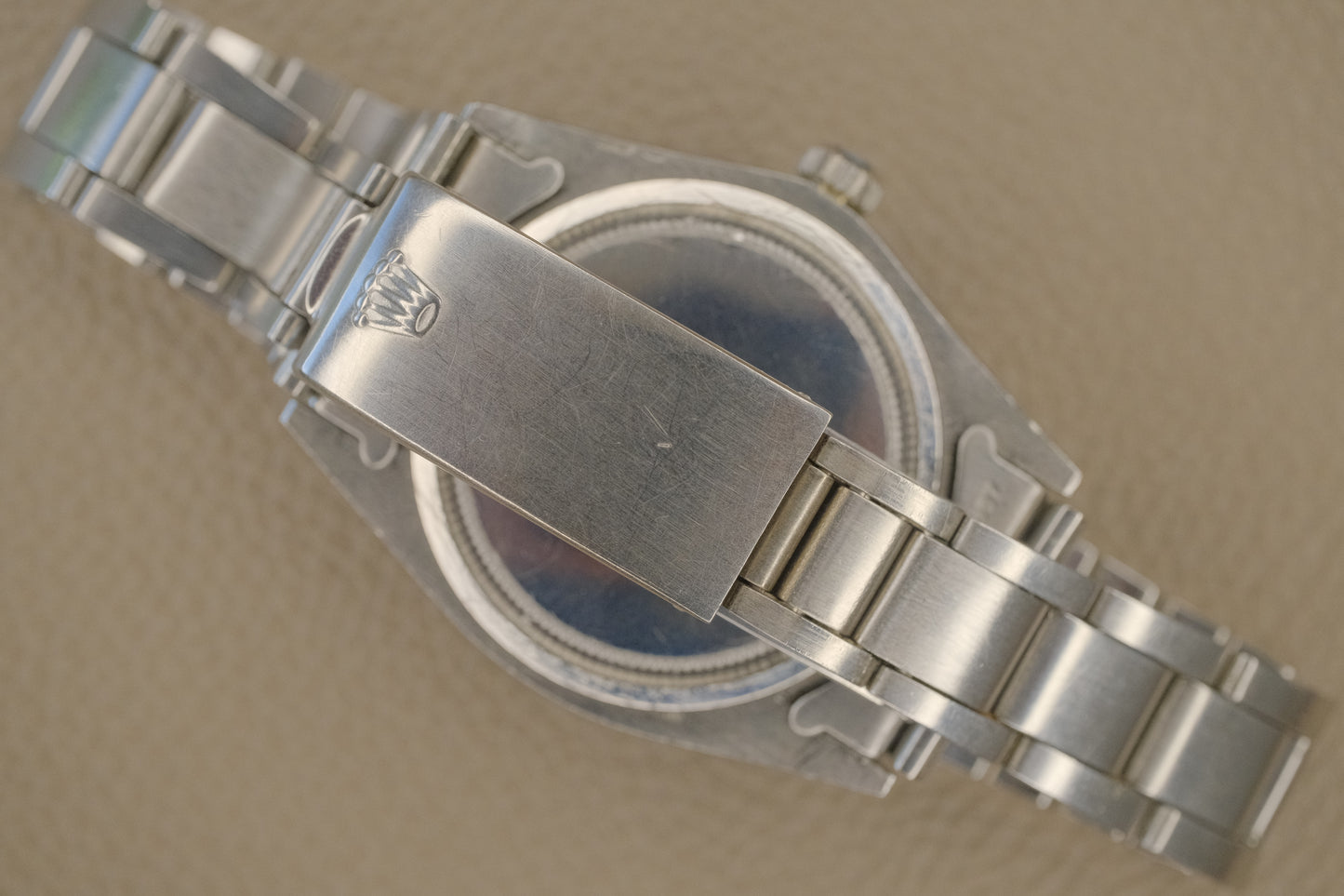 ROLEX Oysterdate ref.6694 manual cal.1225 c.1972 Silver Satin with Bracelet Ref.7835 (Full Links)