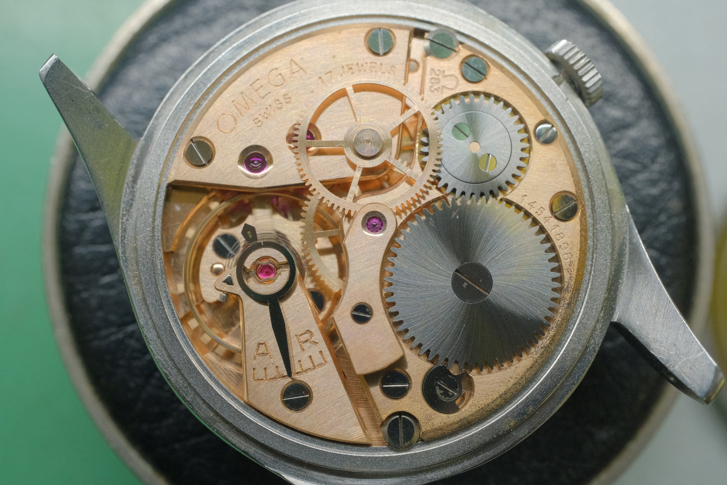 OMEGA 30mm ref.2760-10SC cal.283 manual winding c.1954 Silver Two-Tone Dial