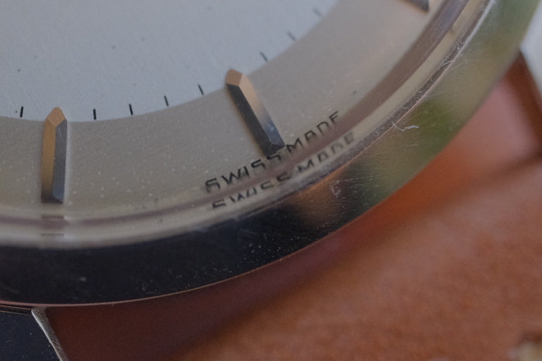 OMEGA 30mm ref.2760-10SC cal.283 manual winding c.1954 Silver Two-Tone Dial