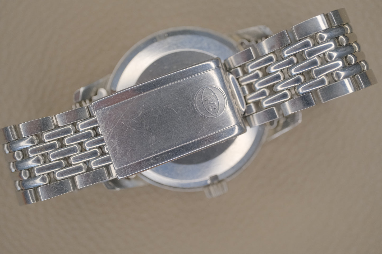IWC Ingenieur ref.666 automatic cal.853 c.1963–64 Silver Sunburst with Rice Bracelet