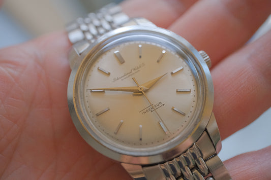 IWC Ingenieur ref.666 automatic cal.853 c.1963–64 Silver Sunburst with Rice Bracelet