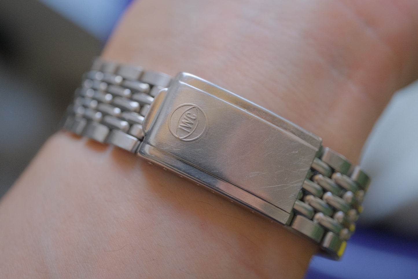 IWC Ingenieur ref.666 automatic cal.853 c.1963–64 Silver Sunburst with Rice Bracelet