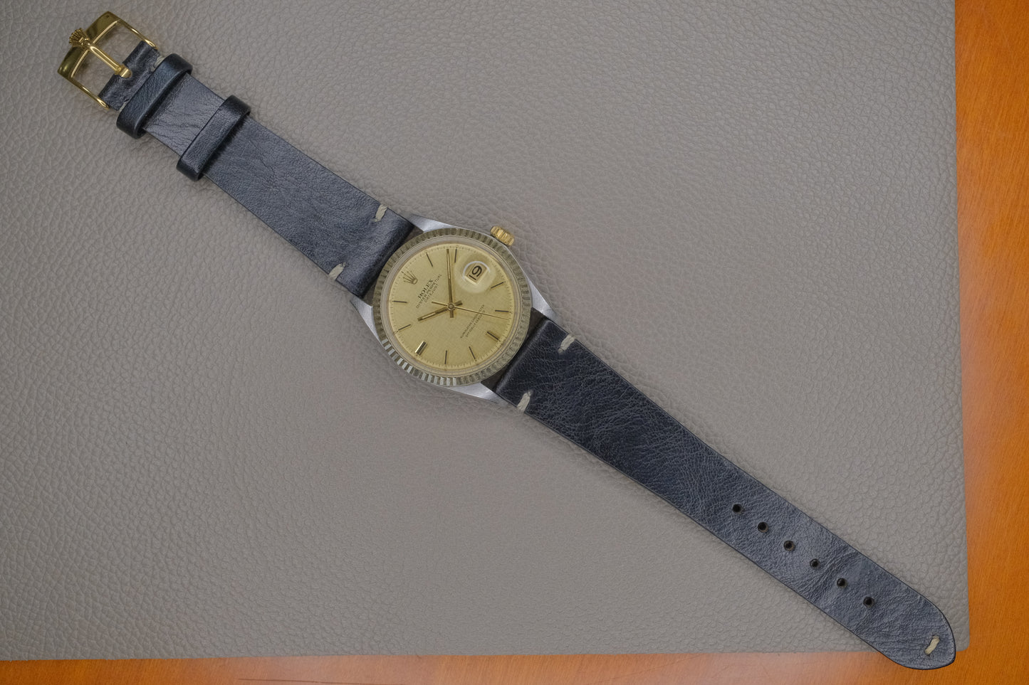 ROLEX Datejust Ref.1601 automatic cal.1570 c.1969–70 Linen Dial