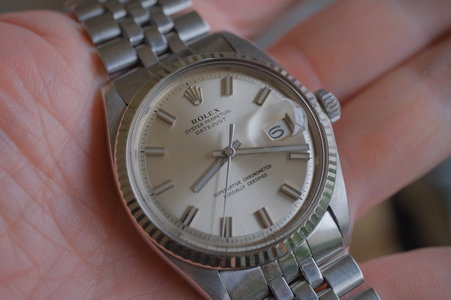 ROLEX Datejust Ref.1601 “Wide Boy” Silver Dial Cal.1570 c.1972 with Jubilee Bracelet