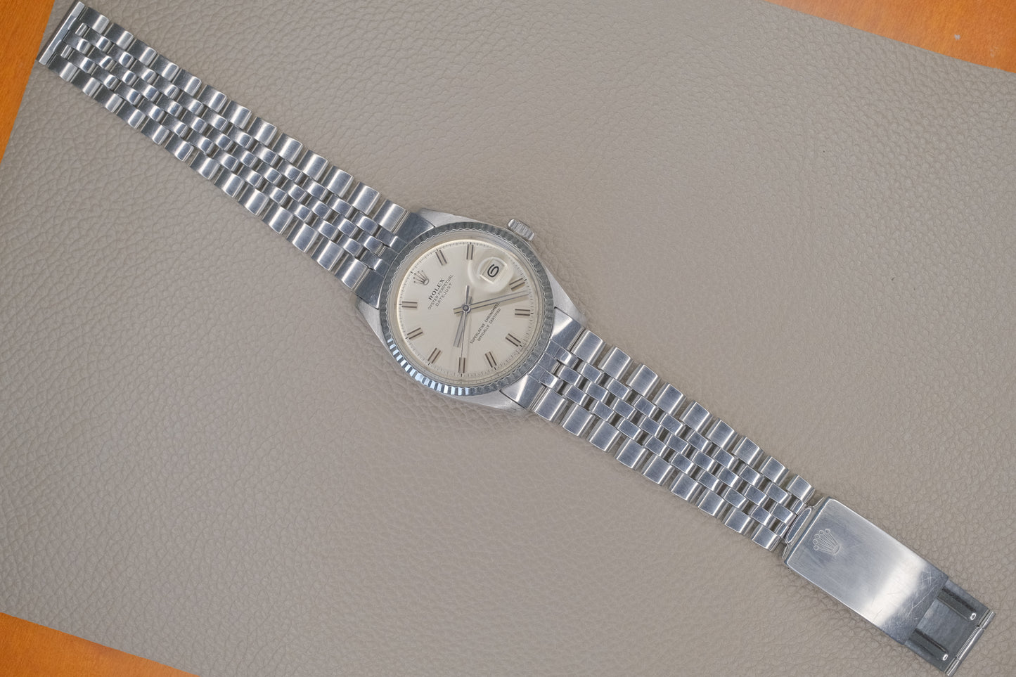 ROLEX Datejust Ref.1601 “Wide Boy” Silver Dial Cal.1570 c.1972 with Jubilee Bracelet